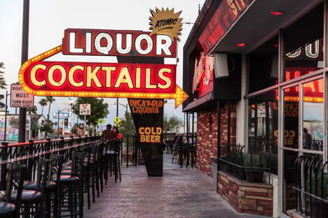 Atomic Liquors neon sign